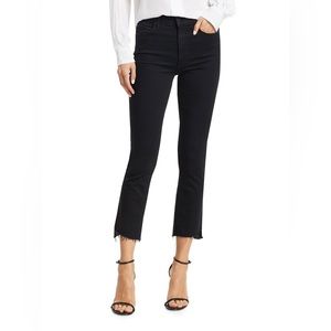 MOTHER the insider crop two step fray jeans